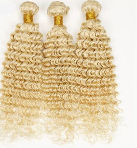 Russian Blonde Deep Wave Bundle Deal